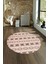 Dijital Kaymaz Taban Yıkanabilir Modern Desen Yuvarlak Mutfak Salon Halısı, N-Y-Modern-64-Bordo, 4