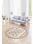 Dijital Kaymaz Taban Yıkanabilir Modern Desen Yuvarlak Mutfak Salon Halısı, N-Y-Modern-81-Kahve, 1