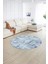 Dijital Kaymaz Taban Yıkanabilir Modern Desen Yuvarlak Mutfak Salon Halısı, N-Y-Modern-89-Mavi, 2