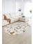 Dijital Kaymaz Yıkanabilir Modern Desen Oval Yolluk Mutfak Salon Halısı, N-O-Modern-82-Kahve, 2