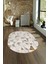 Dijital Kaymaz Yıkanabilir Modern Desen Oval Yolluk Mutfak Salon Halısı, N-O-Modern-82-Kahve, 4
