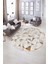 Dijital Kaymaz Yıkanabilir Modern Desen Oval Yolluk Mutfak Salon Halısı, N-O-Modern-82-Kahve, 5
