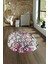 Dijital Kaymaz Yıkanabilir Modern Desen Oval Yolluk Mutfak Salon Halısı, N-O-Modern-03-Renkli, 4