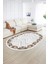 Dijital Kaymaz Yıkanabilir Modern Desen Oval Yolluk Mutfak Salon Halısı, N-O-Modern-49-Kahve, 2