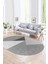 Dijital Kaymaz Yıkanabilir Modern Desen Oval Yolluk Mutfak Salon Halısı, N-O-Modern-38-Gri, 1