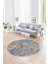 Dijital Kaymaz Taban Yıkanabilir Modern Desen Yuvarlak Mutfak Salon Halısı, N-Y-Modern-15-Renkli, 1