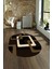 Dijital Kaymaz Yıkanabilir Modern Desen Oval Yolluk Mutfak Salon Halısı, N-O-Modern-40-Kahve, 4