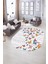 Dijital Kaymaz Yıkanabilir Modern Desen Oval Yolluk Mutfak Salon Halısı, N-O-Modern-42-Renkli, 5
