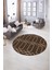 Dijital Kaymaz Taban Yıkanabilir Modern Desen Yuvarlak Mutfak Salon Halısı, N-Y-Modern-88-Kahve, 5