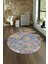 Dijital Kaymaz Taban Yıkanabilir Modern Desen Yuvarlak Mutfak Salon Halısı, N-Y-Modern-15-Renkli, 4