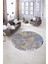 Dijital Kaymaz Taban Yıkanabilir Modern Desen Yuvarlak Mutfak Salon Halısı, N-Y-Modern-15-Renkli, 5