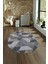 Dijital Kaymaz Yıkanabilir Modern Desen Oval Yolluk Mutfak Salon Halısı, N-O-Modern-96-Mavi, 4