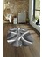 Dijital Kaymaz Yıkanabilir Modern Desen Oval Yolluk Mutfak Salon Halısı, N-O-Modern-97-Gri, 4