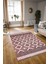 Dijital Baskılı Kaymaz Yıkanabilir Modern Desen Yolluk Mutfak Salon Halısı, N-Modern-69-Bordo, 3