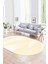 Dijital Kaymaz Yıkanabilir Modern Desen Oval Yolluk Mutfak Salon Halısı, N-O-Modern-54-Krem, 1
