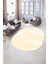 Dijital Kaymaz Yıkanabilir Modern Desen Oval Yolluk Mutfak Salon Halısı, N-O-Modern-54-Krem, 5