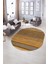 Dijital Kaymaz Yıkanabilir Modern Desen Oval Yolluk Mutfak Salon Halısı, N-O-Modern-17-Kahve, 5