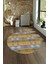 Dijital Kaymaz Taban Yıkanabilir Modern Desen Yuvarlak Mutfak Salon Halısı, N-Y-Modern-19-Renkli, 4