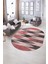 Dijital Kaymaz Yıkanabilir Modern Desen Oval Yolluk Mutfak Salon Halısı, N-O-MODERN-104-PEMBE, 5
