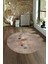 Dijital Kaymaz Taban Yıkanabilir Modern Desen Yuvarlak Mutfak Salon Halısı, N-Y-MODERN-115-KAHVE, 4
