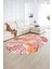 Dijital Kaymaz Yıkanabilir Modern Desen Oval Yolluk Mutfak Salon Halısı, N-O-Modern-98-Kırmızı, 2