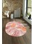 Dijital Kaymaz Yıkanabilir Modern Desen Oval Yolluk Mutfak Salon Halısı, N-O-Modern-98-Kırmızı, 4