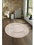 Dijital Kaymaz Taban Yıkanabilir Modern Desen Yuvarlak Mutfak Salon Halısı, N-Y-Modern-62-Bej, 4