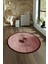 Dijital Kaymaz Taban Yıkanabilir Modern Desen Yuvarlak Mutfak Salon Halısı, N-Y-Modern-94-Bordo, 4