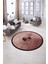 Dijital Kaymaz Taban Yıkanabilir Modern Desen Yuvarlak Mutfak Salon Halısı, N-Y-Modern-94-Bordo, 5