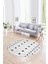 Dijital Kaymaz Taban Yıkanabilir Modern Desen Yuvarlak Mutfak Salon Halısı, N-Y-Modern-65-Gri, 1