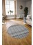 Dijital Kaymaz Taban Yıkanabilir Modern Desen Yuvarlak Mutfak Salon Halısı, N-Y-Modern-70-Gri, 3