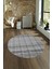 Dijital Kaymaz Taban Yıkanabilir Modern Desen Yuvarlak Mutfak Salon Halısı, N-Y-Modern-70-Gri, 4