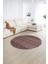 Dijital Kaymaz Taban Yıkanabilir Modern Desen Yuvarlak Mutfak Salon Halısı, N-Y-Modern-86-Bordo, 2