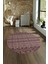 Dijital Kaymaz Taban Yıkanabilir Modern Desen Yuvarlak Mutfak Salon Halısı, N-Y-Modern-86-Bordo, 4