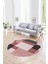 Dijital Kaymaz Taban Yıkanabilir Modern Desen Yuvarlak Mutfak Salon Halısı, N-Y-Modern-77-Kırmızı, 1
