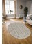 Dijital Kaymaz Yıkanabilir Modern Desen Oval Yolluk Mutfak Salon Halısı, N-O-MODERN-108-BEJ, 3