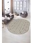Dijital Kaymaz Yıkanabilir Modern Desen Oval Yolluk Mutfak Salon Halısı, N-O-MODERN-108-BEJ, 5