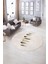 Dijital Kaymaz Taban Yıkanabilir Modern Desen Yuvarlak Mutfak Salon Halısı, N-Y-MODERN-115-KREM, 5
