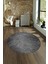Dijital Kaymaz Taban Yıkanabilir Modern Desen Yuvarlak Mutfak Salon Halısı, N-Y-MODERN-111-ANTRASİT, 4