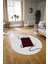 Dijital Kaymaz Taban Yıkanabilir Modern Desen Yuvarlak Mutfak Salon Halısı, N-Y-Modern-61-Bordo, 3