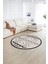 Dijital Kaymaz Taban Yıkanabilir Modern Desen Yuvarlak Mutfak Salon Halısı, N-Y-Modern-68-Krem, 2