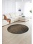 Dijital Kaymaz Taban Yıkanabilir Modern Desen Yuvarlak Mutfak Salon Halısı, N-Y-MODERN-111-KAHVE, 2