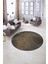 Dijital Kaymaz Taban Yıkanabilir Modern Desen Yuvarlak Mutfak Salon Halısı, N-Y-MODERN-111-KAHVE, 5