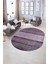 Dijital Kaymaz Yıkanabilir Modern Desen Oval Yolluk Mutfak Salon Halısı, N-O-Modern-83-Mor, 5