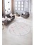 Dijital Kaymaz Taban Yıkanabilir Modern Desen Yuvarlak Mutfak Salon Halısı, N-Y-Modern-72-Pembe, 5