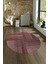 Dijital Kaymaz Taban Yıkanabilir Modern Desen Yuvarlak Mutfak Salon Halısı, N-Y-Modern-34-Pembe, 4