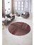Dijital Kaymaz Taban Yıkanabilir Modern Desen Yuvarlak Mutfak Salon Halısı, N-Y-Modern-34-Pembe, 5