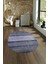 Dijital Kaymaz Yıkanabilir Modern Desen Oval Yolluk Mutfak Salon Halısı, N-O-Modern-83-Mavi, 4
