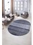 Dijital Kaymaz Yıkanabilir Modern Desen Oval Yolluk Mutfak Salon Halısı, N-O-Modern-83-Mavi, 5