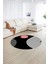 Dijital Kaymaz Taban Yıkanabilir Modern Desen Yuvarlak Mutfak Salon Halısı, N-Y-Modern-52-Pembe, 2